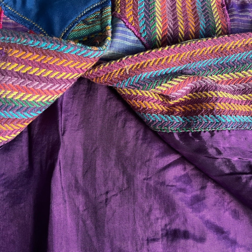 Sharon Anthony Funky Boho Quilted Patchwork Jacket - image 7